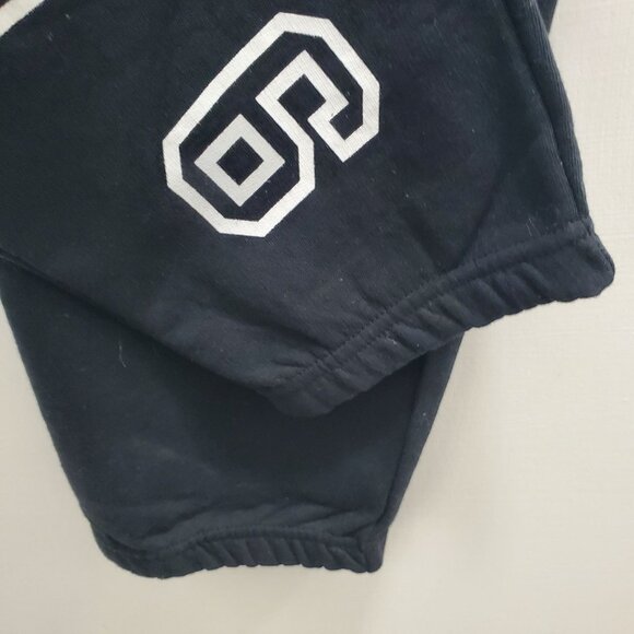 Love Dazed Junior's Black Brooklyn 1776 Fabric Applique Banded Sweatpants NWT M - Picture 4 of 6